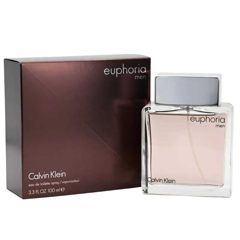 Calvin Klein Euphoria Men Intense Eau de Toilette Spray - 3.4 oz Bold Spicy Undeniably Masculine Men's Fragrance, Intense Perfume, Single Item with Ginger, Suede, Black Basil Depth, Amber, Cedarwood, Patchouli Finish, Evening Wear