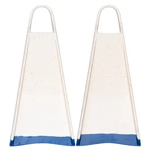 Yucca WHR Scraps Long Blade Fins - Soft Flex - Powerful, Durable, Ergonomic, for bodysurfing, lifeguarding, shorebreak - Premium Malaysian Rubber