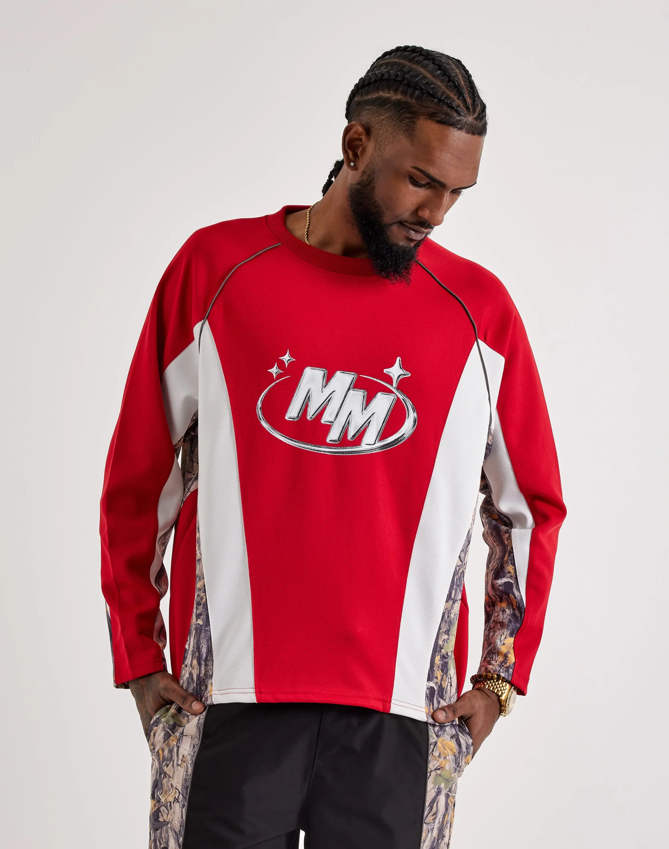 Mens Mr. Mushies Long-Sleeve Moto Jersey