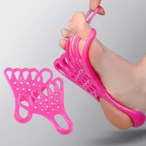 Gym Stretching Yoga Muscle Relaxer, Foot Massage Strap, Foot Rollers, Hallux Valgus Correction Tool, Five-Finger Toe Gripper, Fitness Equipment, Body Care