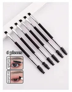 Large Eyeshadow Mascara Brush, Plastic Handle Double Head Mascara Brush