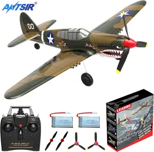 Anstir Brand In Stock RC Plane 4 Channel Remote Control Airplane - Ready to Fly P-40 Warhawk RC Airplane for Beginners Adult with Xpilot Stabilization System & One Key Aerobatic