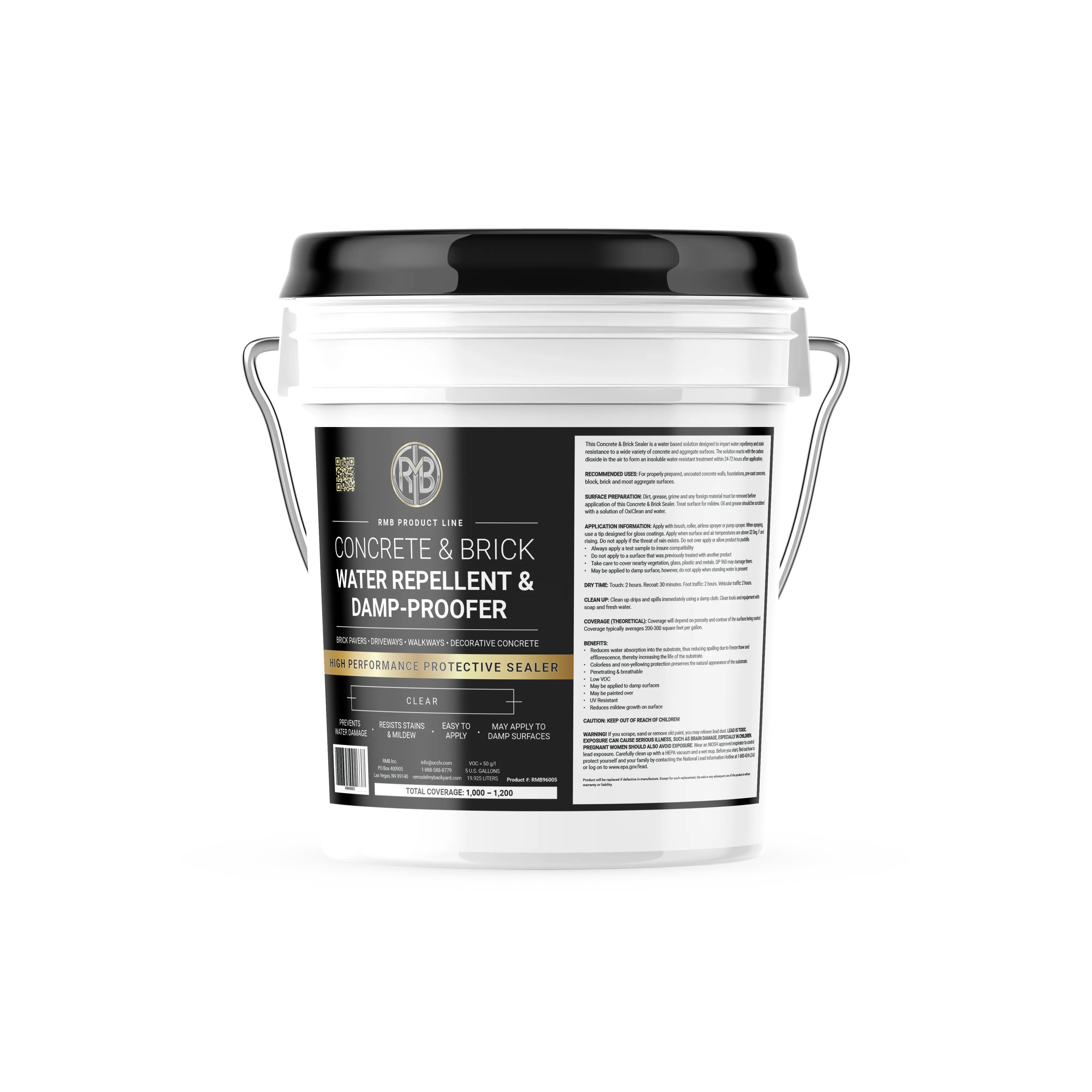 Saint City Concrete & Brick Sealer 5-Gal