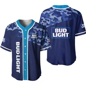 Bud Light Unisex Baseball Jersey, Jersey Lover Beer, Beer Baseball Shirt, Baseball Jersey Shirt, Beer Lover Shirt