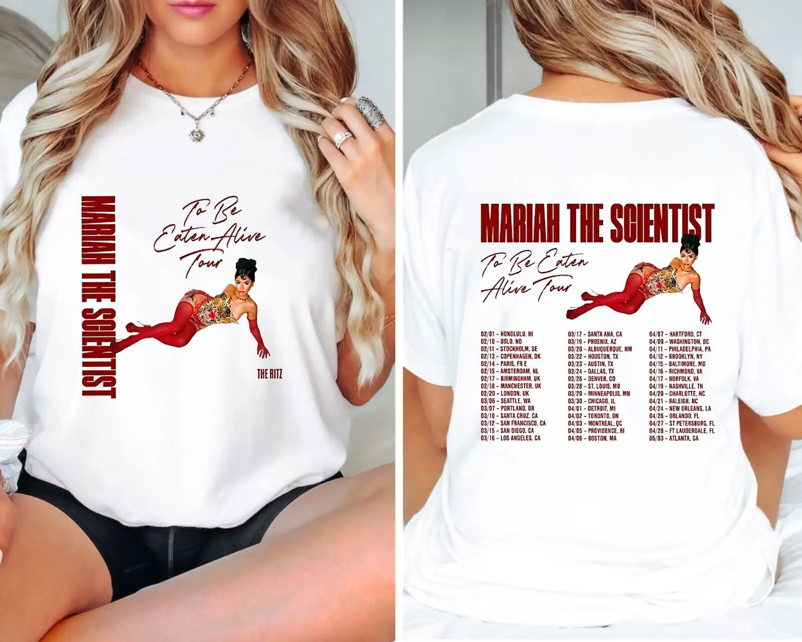 Mariah The Scientist T-Shirt, To Be Eaten Alive Tour 2024 Sweatshirt, Hoodie, Gift for Fan