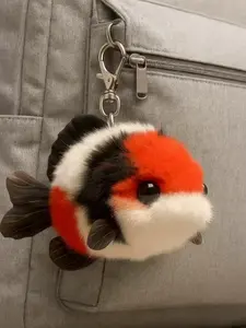 Adorable Animal Design Plush Keychain Gift for Friends, Cute Couple Accessory, Random Color Bag Charm, All-Season Essential