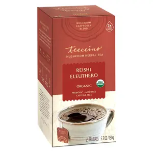 Reishi Eleuthero French Roast Mushroom Herbal Tea Beverage Organic