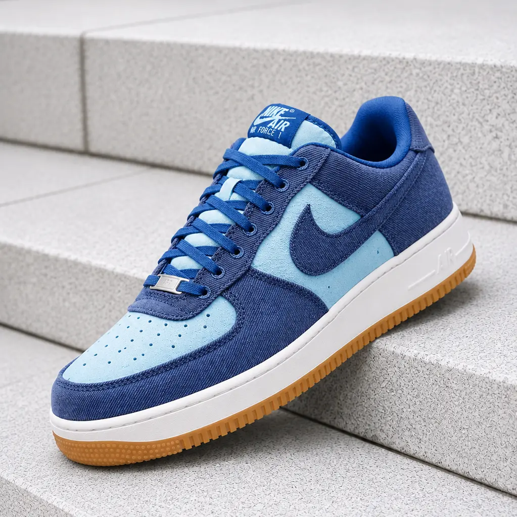 Nike Air Force 1 Low '07 LV8 Denim Navy Worn Blue IR0951-400 Men's Fashion Sneaker New