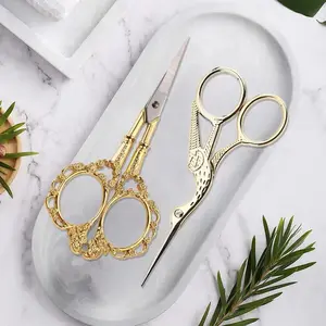 2 sets of stainless steel pointed scissors for sewing, embroidery, and needlework, perfect gift for tailor enthusiasts