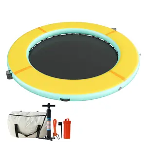 [MothersDayGift] #Summervibes AMERLIFE Hexagon/Circle/Triangle 8FT/10FT/12FT Inflatable Water Hammock for Adults, Floating Raft Dock Platform with Mesh, Heavy Duty Water Float Dock for Lake Beach Party