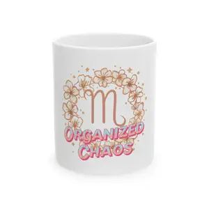 Virgo Zodiac Ceramic Mug, Horoscope Coffee Cup, Astrology Tea Mug, Birthday Gift, Constellation Drinkware
