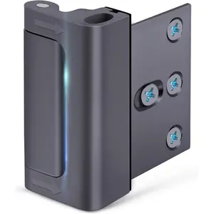Home Security Door Reinforcement Lock Front Door Locks for Kids Safety Metal Child proof High Security Door Lock Withstand 800lbs Top Door Latch Lock Flip Door Guardian for Inward Swinging Inside Door