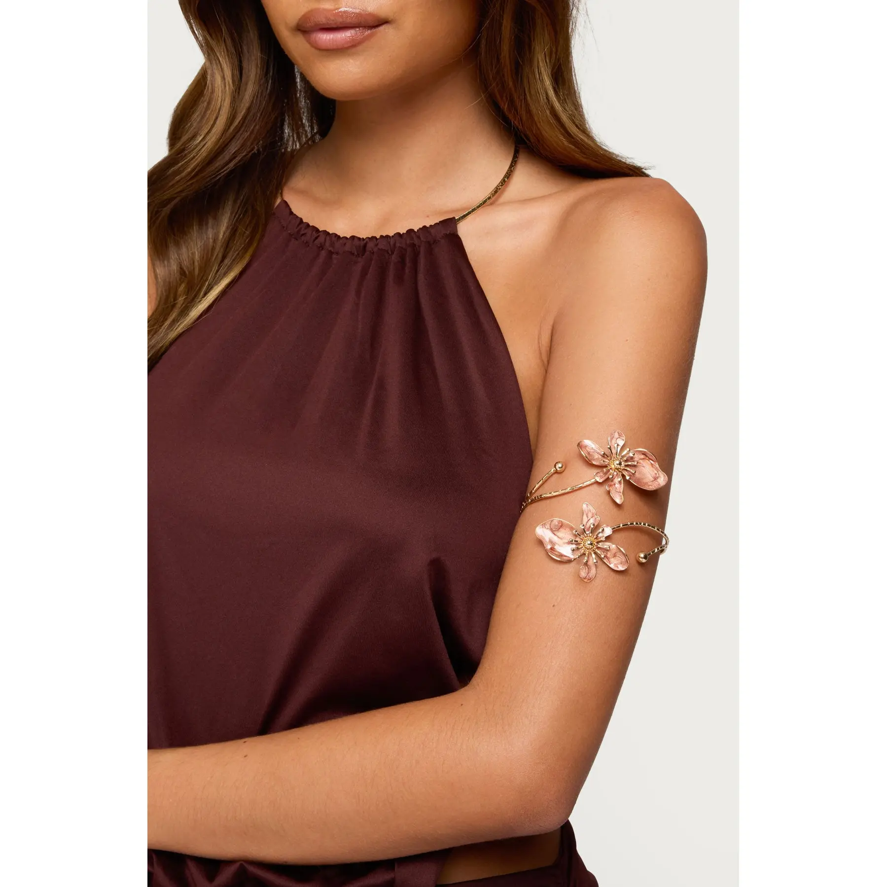 Blush Flower Arm Cuff