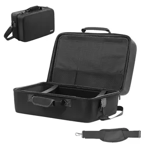 VEVOR PS5 Carrying Case,  Travel Bag for Playstation 5 Slim Shockproof EVA, Soft Interior Lining & Padded Dividers for Extra Protection, Spacious Design with Carry Handle for Storage, Home & Party