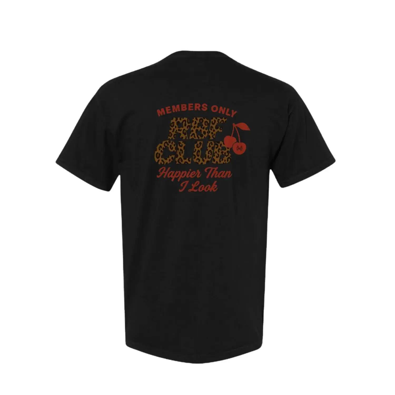 Women's Casual Round Neck Short-Sleeve RBF Club T-Shirt, Unisex Top
