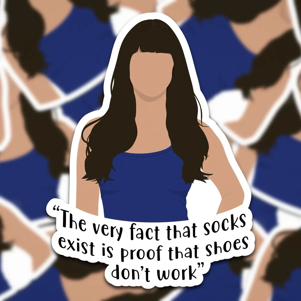 Socks Cece Quote Vinyl Waterproof sticker