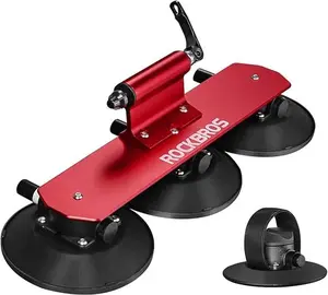 ROCKBROS Sucker Bike Rack for Car Roof Quick Release Aluminium Alloy Universal Fit with Suction Cups for Bikes Lightweight & Protective