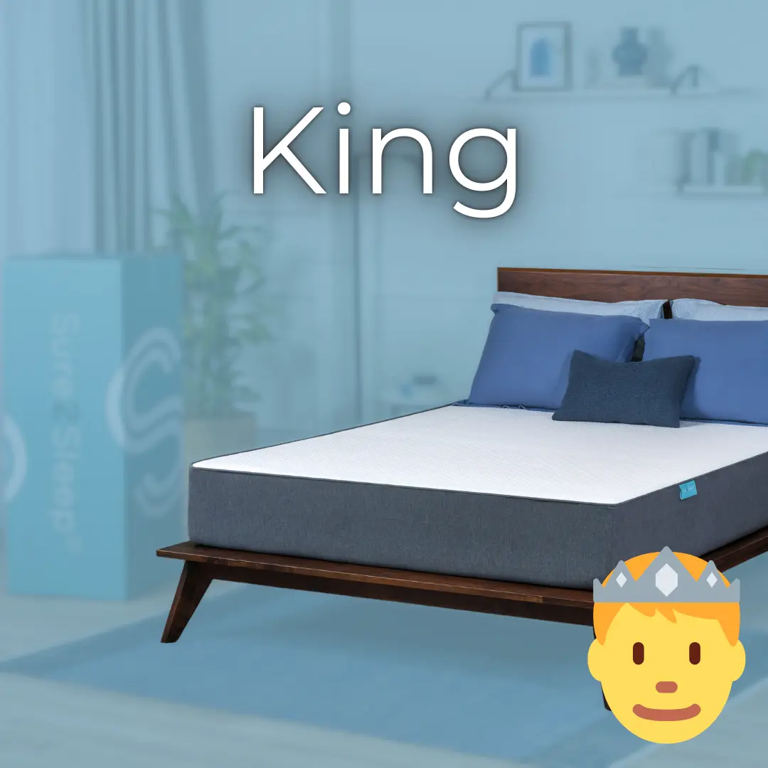 KING Sure2Sleep Monterey Mattress with HyPUR-Gel Top Layer, High Density Foam, and Fiberglass Free Fire Sock cooling mattress