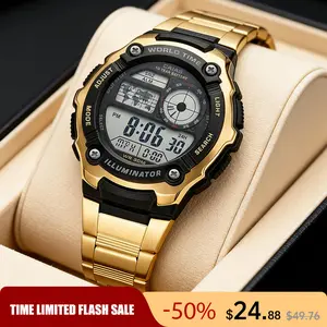 【SpringStatements】Creative Sports Dual-Display Multifunctional Men’s Watch​ — designed with a luxurious and distinctive style, featuring a triple-time display, water resistance, and a luminous dial. It’s sophisticated yet durable top quality