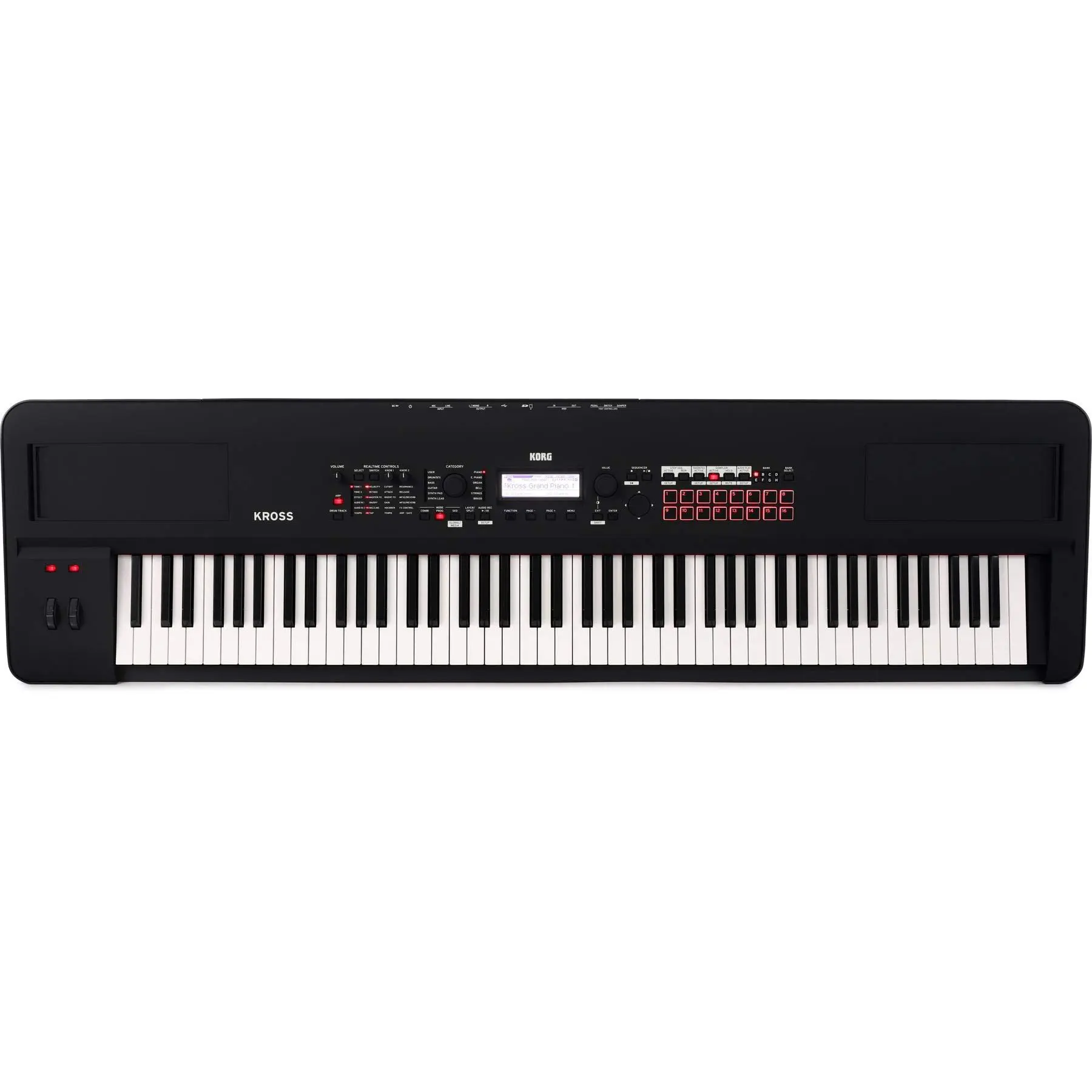 Korg Kross 2-88-MB 88-key Synthesizer Workstation - Super Matte Black