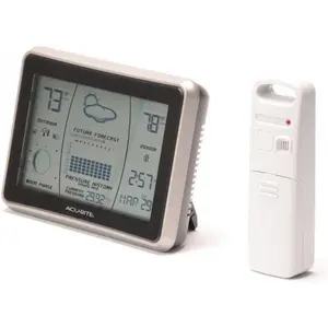 00621 Intelli-Time Forecaster - Wireless Accurate Forecast Digital Temperature Measuring Instrument, Durable Weather-Resistant Intelligent Indoor-Outdoor Thermometer with Easy-to-Read LCD Display
