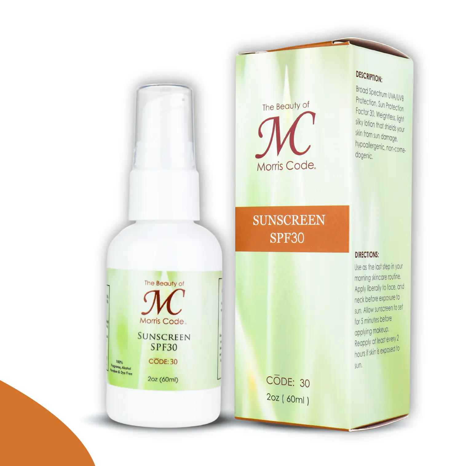 Morris Code Beauty Sunscreen SPF30
