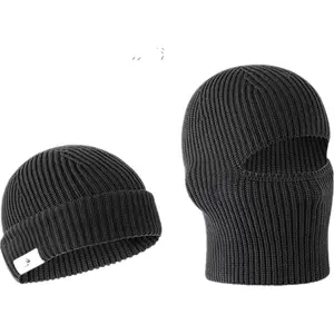 Balaclava Ski Mask Cold Weather Balaclava Mask Warm  Mask Balaclava and Beanie Hats for Men 2 in 1 Outdoor