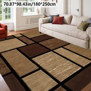 Abstract Geometry Modern Wind Area Carpet Machine Washable Home Decoration Sofa Tea Table Cushion Bedside Cushion Dining Table Cushion Kitchen Study Home Carpet Floor Cushion Household Decorative Rug