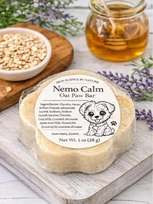Nemo Calm Dog Soap  Oatmeal Paw Bar for Sensitive Skin