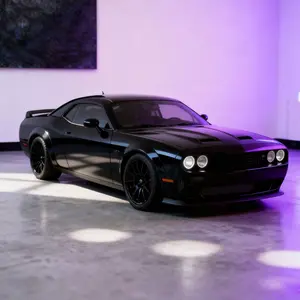 Alloy diecast model car, pull-back classic American muscle car