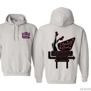 Treaty Oak Revival Hoodie Unisex Pullover Sweatshirt | No Vacancy Retro Graphic Merch Streetwear Gift for Fans Sweatshirt, Hoodie, Comfort Colors