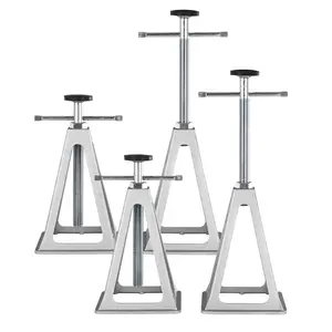 4 Pcs Heavy Duty RV Stack Jacks, Rust-Resistant Aluminum Leveling Stabilizers, 6000 lbs Load Support, Adjustable 11-17 inch Screw Jack for RV Travel Trailer & Camper Utility