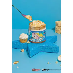 Cake Batter Crispy Bar Peanut Butter Treat