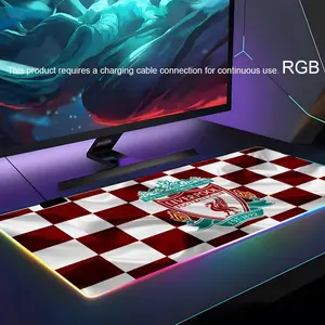 liverpool fc Mouse Pad RGB Gaming Mouse Pad Desk Mat HD Gamer Large LED Light XXL MousePads