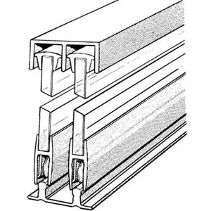 Epco E14A5 60 In. Sliding Glass Door Track and Components for Sliding Patio Doors