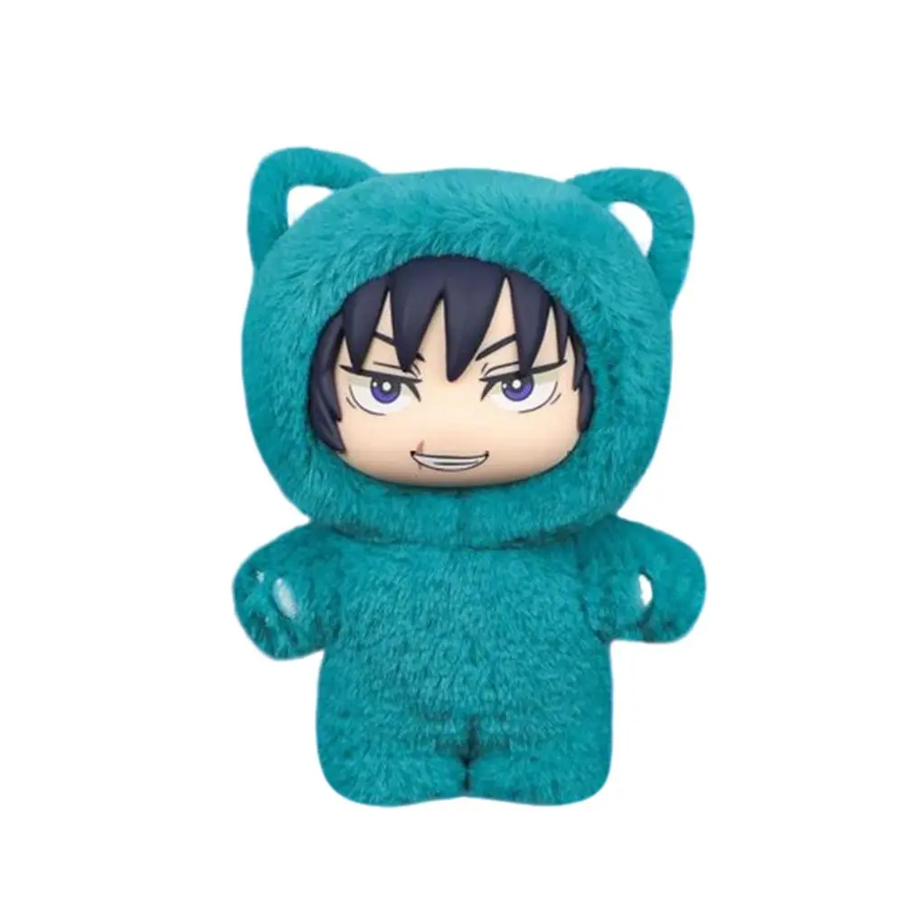 Anime JJK figure Season 2 Cat Park Party toys Gojo Satoru Geto Suguru Plush Doll Fushiguro Toji Bag Pendant Model Collection toy