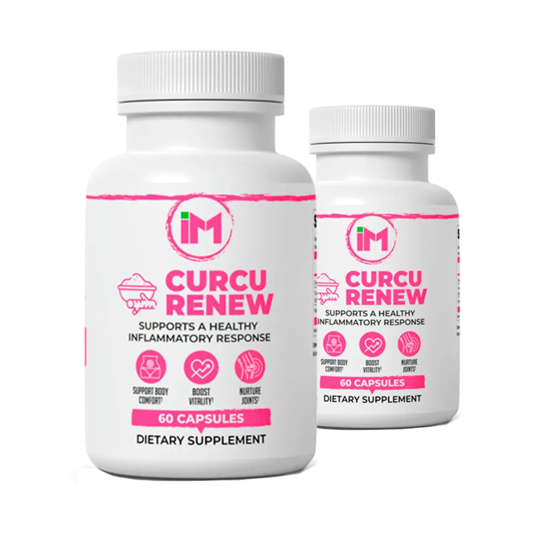 IM CurcuRenew - 2 Bottles | Turmeric & Curcumin Supplement with BioPerine | Joint, Body Comfort & Healthy Inflammatory Response Support