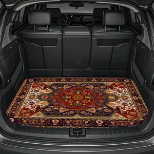 Fit Car Trunk Liner Compatible for SUV, Sedan, Crossover & Off-Road Vehicles - Heavy-Duty All-Weather, Easy-Clean Durable Trunk Mat, Trunk, Cargo Liner (Fits Most) Car Interior Accessory