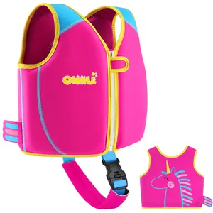 Premium Neoprene Swim Vest for Kids -Toddler Swim Jacket and Buoyancy Swimming Aid with Adjustable Safety Straps Age 1-9
