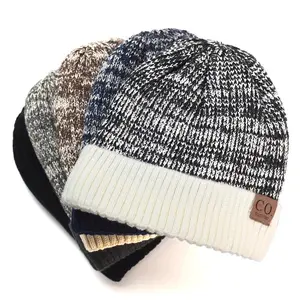 Winter Beanie Knit Hat for Men & Women Ribbed Cap