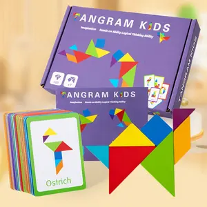 Popular Large Particle Creative Tangram Puzzle Fun Geometry Shape Puzzle Board Toy Gift Perfect Gift