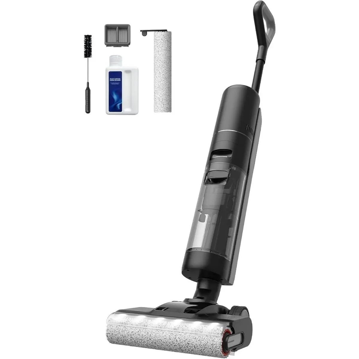 Wet Dry Vacuum Mop with Auto Self-Cleaning & Edge to Edge Cleaning for Hard Floors