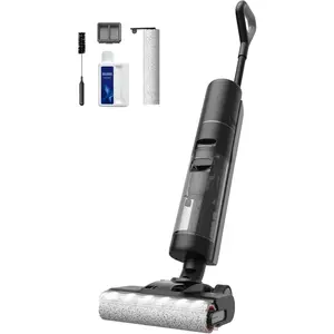 Wet Dry Vacuum Mop with Auto Self-Cleaning & Edge to Edge Cleaning for Hard Floors