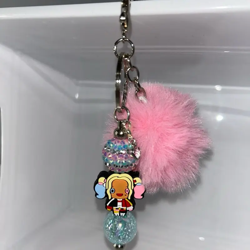 Clown girl keychain