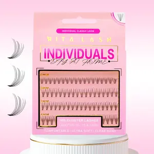 RITALASH 72Pcs D Curl 10D DIY Eyelash Extensions Nature Long Individual False Eyelashes Cluster Wispy Eyelash Clusters For Natural Looking Glamour Makeup For Daily Wear And Special Occasions Available