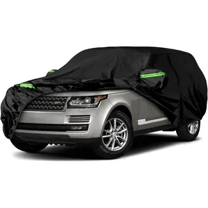 1pc Range for Rover SWB Custom Fit Car Cover, 6-Layer All-Weather Protection, Waterproof & Windproof with Zipper Door, Reflective Strips, and Security Lock for 2009-2023 Models