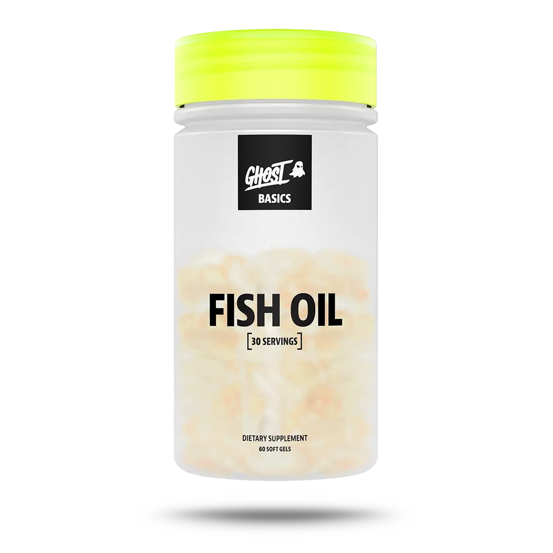 GHOST Fish Oil Softgels – Dietary Supplement for Brain & Heart Health Support, Enteric Coated Omega-3s, Healthcare Essential - 30 Servings