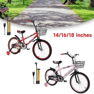 14/16/18 inchesBike Bicycle Boys and Girls with Auxiliary Wheel Red Pink Cycling Accessories Cycling Sport