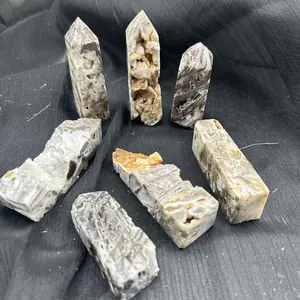 Sphalerite Single Wand Healing Crystal Tower Home Decoration Random Delivery 85-95mm