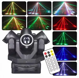 XNK Four-Head Battleship LED DJ Party Light – Professional Stage Lighting for Disco, Weddings, Clubs, and Home Parties tiktokshopspringglowup summervibes